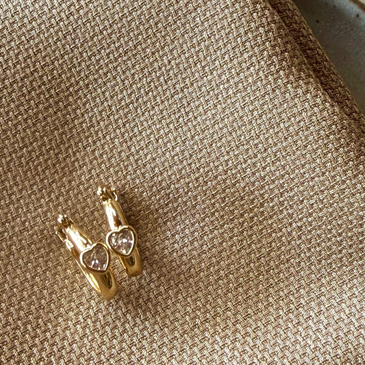 Heart Hoop Earrings