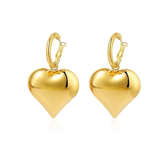 Adele Giant Heart Earrings