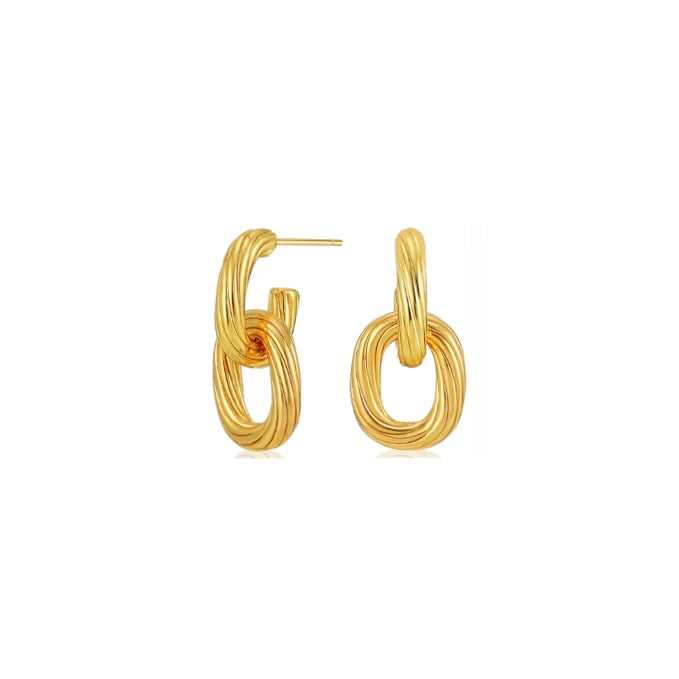 Lori Double Link Earrings